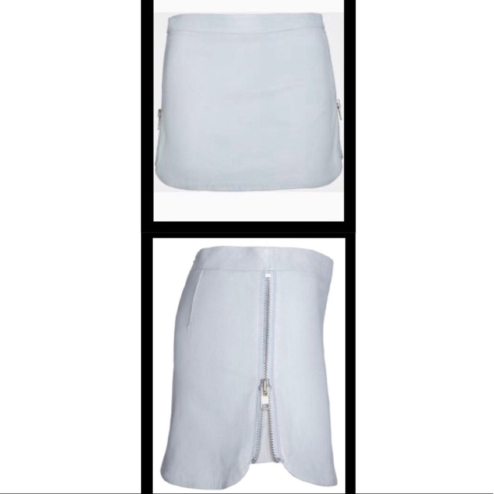 100% leather skirt